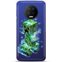 Lopard İnfinix Note 7 Uyumlu Kılıf PiXel (37) Silicone Cover Creeper MC