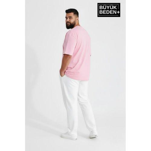 Büyük Beden Erkek Basic Tişört – Pamuklu Düz T-Shirt 3XL-6XL SPR26BTS510