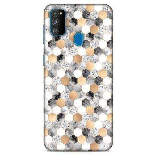 Mermer Desenli (50) Tema Shockproof Kılıf Koyu Gri Samsung Galaxy M30s Kılıf