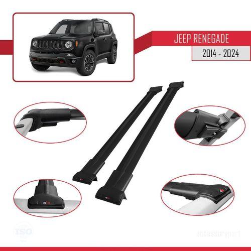 Jeep Renegade 2014 ve Sonrası ile Uyumlu FLY Model Ara Atkı Tavan Barı SİYAH