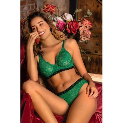 Gaudi Brazilian Slip, Kadın Dantel Brezilyan Yeşil Külot