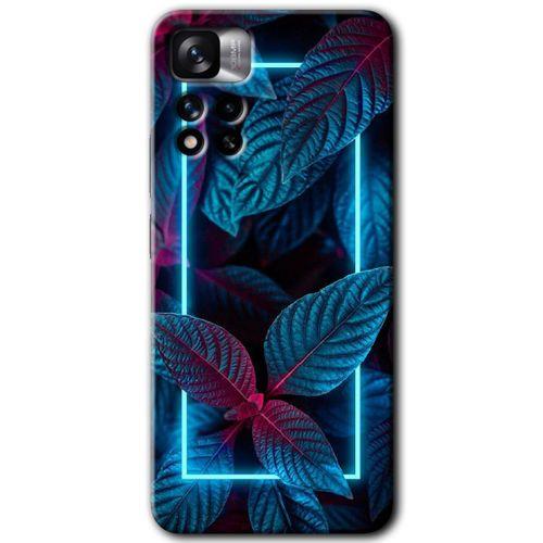 MRCİLETİSİM Xiaomi Redmi Note 11 Pro Plus 5G Kılıf HD Desen Baskılı Arka Kapak+Temperli Cam - Mekanik Yaprak 4