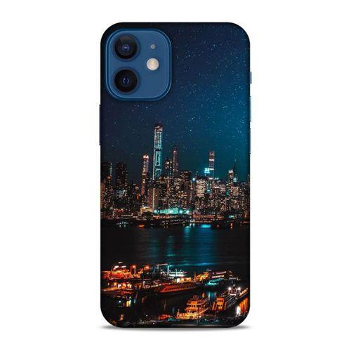 Lopard Apple iPhone 12 Mini Uyumlu Kılıf Gece'S (6) Silikon Kılıf Şehir