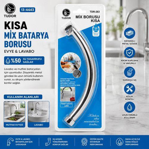 Kısa Batarya Borusu (Evye & Lavabo) - Krom Kaplama