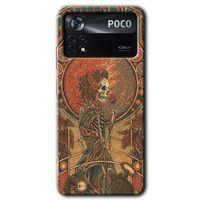 Poco x4 Pro Kılıf HD Desen Baskılı Arka Kapak + Temperli Cam - İskelet Aşk