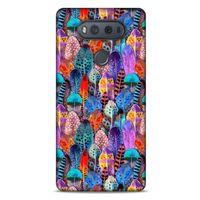 LG K61 Kılıf Desenli Özel Seri Tüyler (39) Liquid Crystal Kılıf