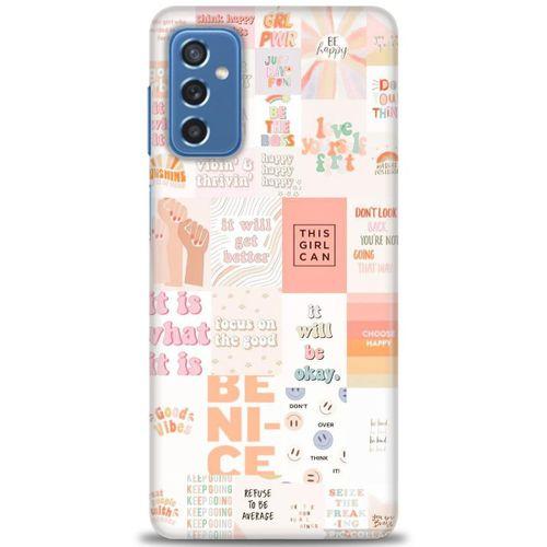 Samsung Galaxy M52 5G Kılıf HD Baskılı Kılıf - This Girl Can + Tam Ekran Koruyucu