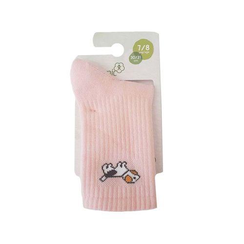 Bibaby Biorganic New Animals Yaş Soket Çorap 68425 Pembe