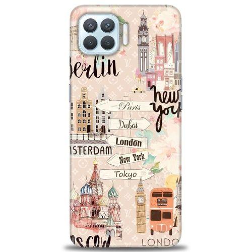 Oppo A73 Kılıf HD Baskılı Kılıf - Berlin Set + Tam Ekran Koruyucu