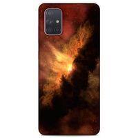 Lopard Samsung Galaxy A71 Uyumlu Kılıf Gece'S (2) Kabı Turuncu