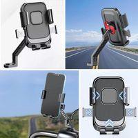 Motor,motosiklet,bisiklet ,scooter İçin 360 Derece Dönebilen Dikiz Aynası Versiyonu Telefon Tutucu Aparat