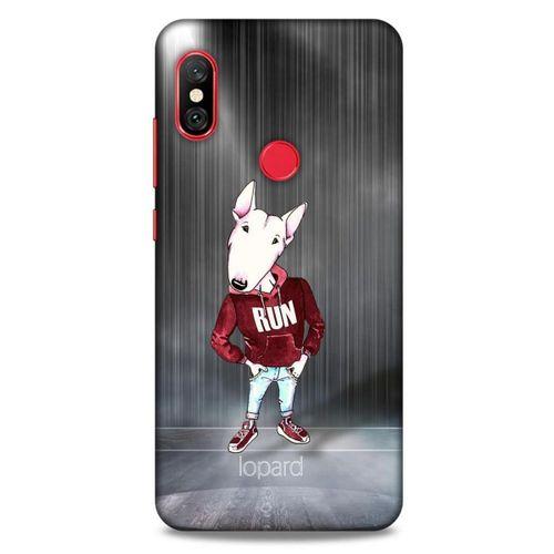 Xiaomi Redmi Note 6 Pro Kılıf FunnyMaX (41) Tank Kılıf Gri Bull Teriyer
