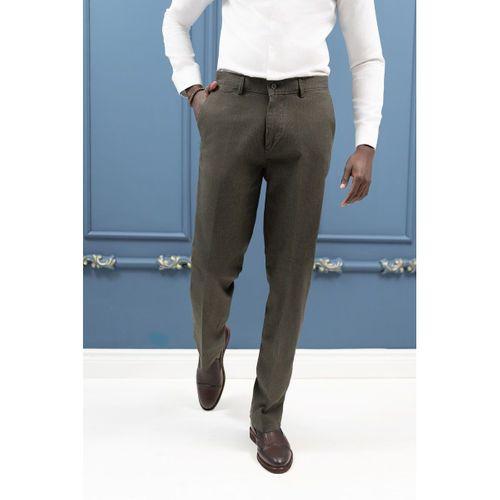 Regular Fit Pamuklu Dokulu Kışlık Gabardin Pantolon