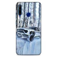 Lopard Huawei Y6P Uyumlu Kılıf PickUpX (46) Core Armor Kılıf Gümüş