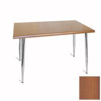 Dockers Manolya Mutfak Masası 70x120 Kromnikel (Werzalit, Wermodin ve Allzalit Tabla) - Koyu Ahşap