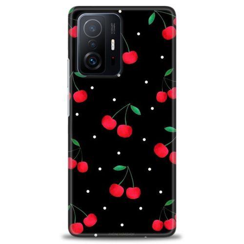 Xiaomi Mi 11T Pro Kılıf HD Baskılı Kılıf - Kirazlar + Tam Ekran Koruyucu