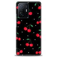 Xiaomi Mi 11T Pro Kılıf HD Baskılı Kılıf - Kirazlar + Tam Ekran Koruyucu