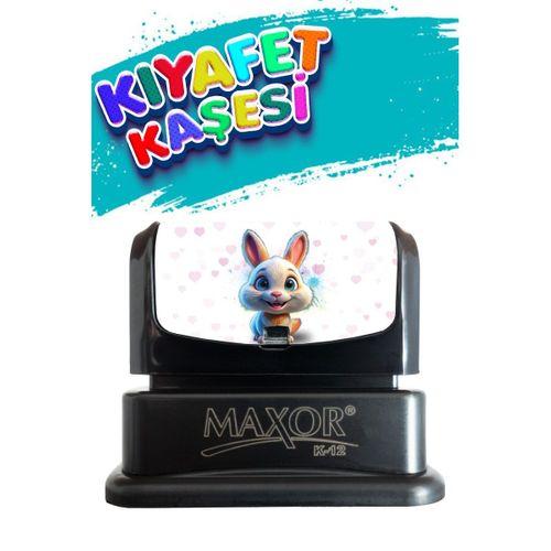 Kıyafet Kaşesi Tavşan Temalı Öğrenci Kaşesi / Kıyafet Etiketi / Kumaş Kıyafet Kaşesi