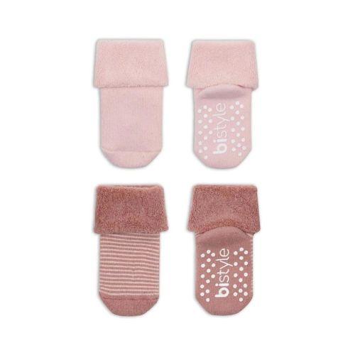 Eğitici Oyuncak  Bistyle Çemberli Kaymaz Havlu Soket Çorap 2'Li BS10503 Pudra Pembe