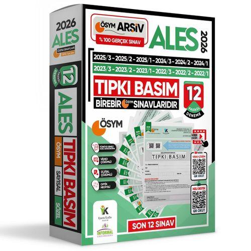 2026 ALES ÖSYM Tıpkı Basım Çıkmış Soru 12li Deneme Paketi Video ve Dijital Çözümlü Türkiye Geneli