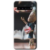 Samsung Galaxy S10 Plus Kılıf HD Desen Baskılı Arka Kapak + Temperli Cam - I am Groot