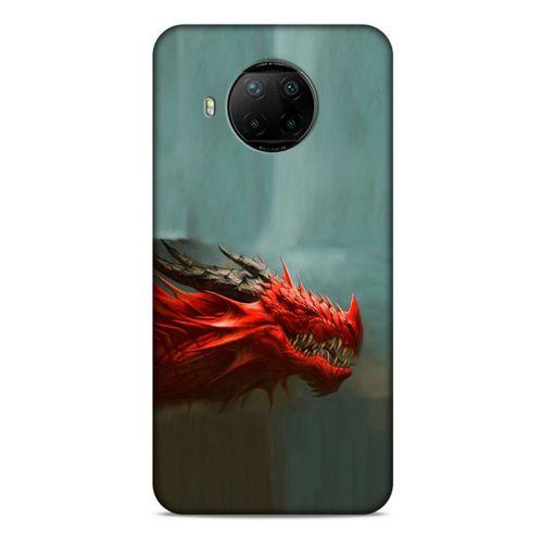 Xiaomi Redmi Note 9 Pro 5G Kılıf Dragons (17) Tasarım Kılıf Siyah Boynuzlu Ejderha