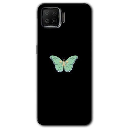 Oppo A73 Kılıf Baskılı Arka Kapak - Butterfly Tree +Tam Ekran Koruyucu