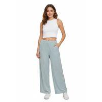 Kadın Su Yolu Çizgili Lastikli Pantolon BGL-ST04765