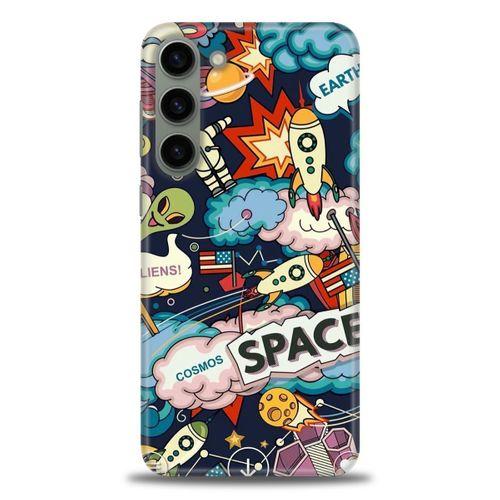 Samsung Galaxy S23 Plus Kılıf HD Baskılı Kılıf - Space + Tam Ekran Koruyucu