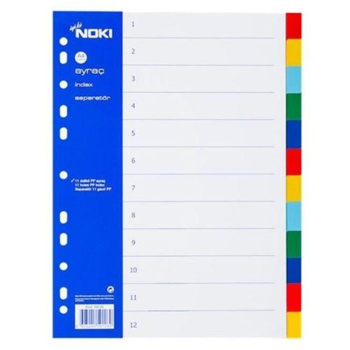 Noki Ayraç A4 12 Renkli - 2 adet
