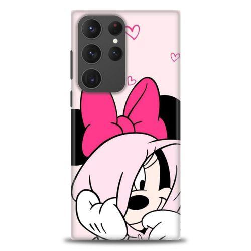 Samsung Galaxy S23 Ultra Kılıf HD Baskılı Kılıf - Pink + Tam Ekran Koruyucu