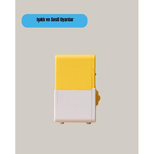 Sarı Şifreli Eğitici Çocuk Kumbarası Otomatik Para Girişli