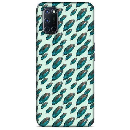 Oppo A52 Kılıf Desenli Özel Seri Tüyler (50) Shockproof Kılıf