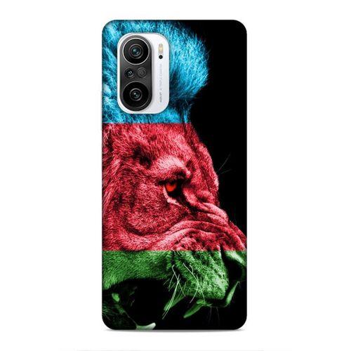 Xiaomi Redmi K40 Uyumlu Kılıf Azarbaijan (24) Darbe Emici Kılıf Bayrak Aslan