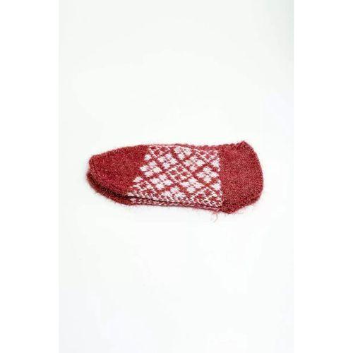 2 Çift El Örgüsü Kışlık Şık Kadın Yün Patik Set 2