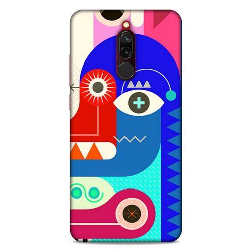 Lopard Xiaomi Redmi 8 Uyumlu Kılıf Soyut Sanat (13) Baskılı Silikon Kap