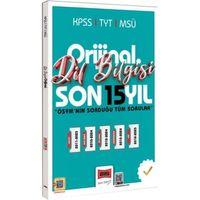 2026 KPSS TYT MSÜ Orijinal Dil Bilgisi Son 15 Yıl Çıkmış Sorular Yargı Yayınları