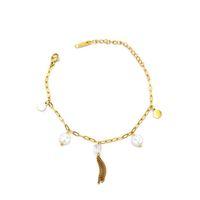 İnci Bileklik - Altın