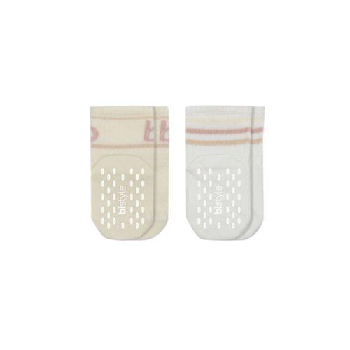 Bistyle Bistyle Penye Kaymaz Soket Çorap 2li 10144 Pudra Ekru