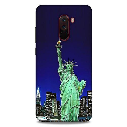 Xiaomi Pocophone F1 Kılıf Dünya Mimarisi (23) Ultra Koruma Kılıfı Özgürlük Heykeli ABD