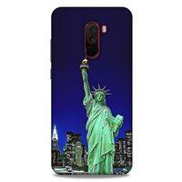 Xiaomi Pocophone F1 Kılıf Dünya Mimarisi (23) Ultra Koruma Kılıfı Özgürlük Heykeli ABD