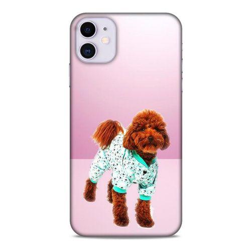 Apple Iphone 11 Kılıf Köpek Kıyafetleri (33) Hybrid Kılıf Poodle Pijama