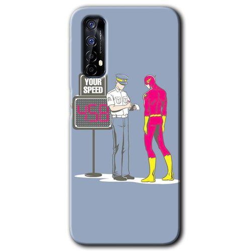 Realme 7 Kılıf HD Desen Baskılı Arka Kapak - Hız Limiti + Kırılmaz Cam