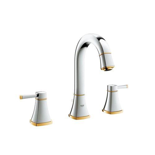 Grohe Lavabo Bataryası 3 Delikli Grandera Krom Altın 20389IG0