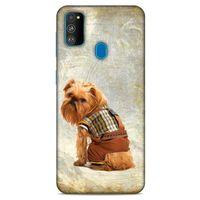Samsung Galaxy M30s Kılıf Köpek Kıyafetleri (25) Antişok Kapak Brussels Griffon Sweatshirt