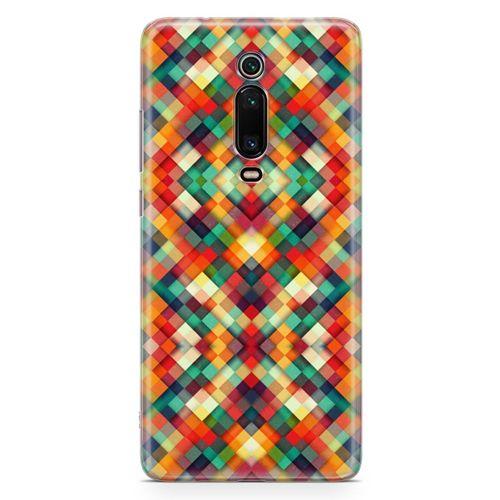 Xiaomi Redmi K20 Pro Kılıf Sarı Kırmızı Yeşil Boyut Arka Kapak Koruma Desenli Full Koruyucu