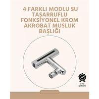 360° Dönüşlü Su Akışı Başlığı | 4'ü 1 Arada Kullanım
