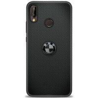 Huawei P20 Lite Kılıf HD Baskılı Kılıf - Bmw Siyah + Tam Ekran Koruyucu