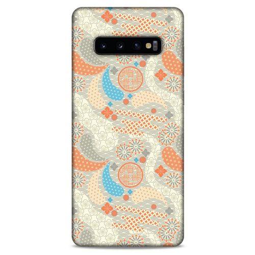 Samsung Galaxy S10 Plus Kılıf Japonya (49) Ultra Silikon Kılıf Mavi Gri