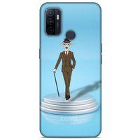 Huawei P40 Kılıf FunnyMaX (45) Liquid Air Kılıf Açık Mavi Köpek